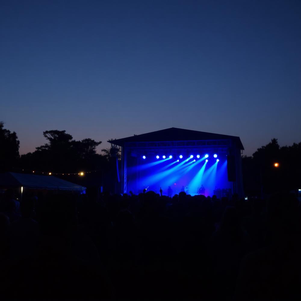 Outdoor festival stage