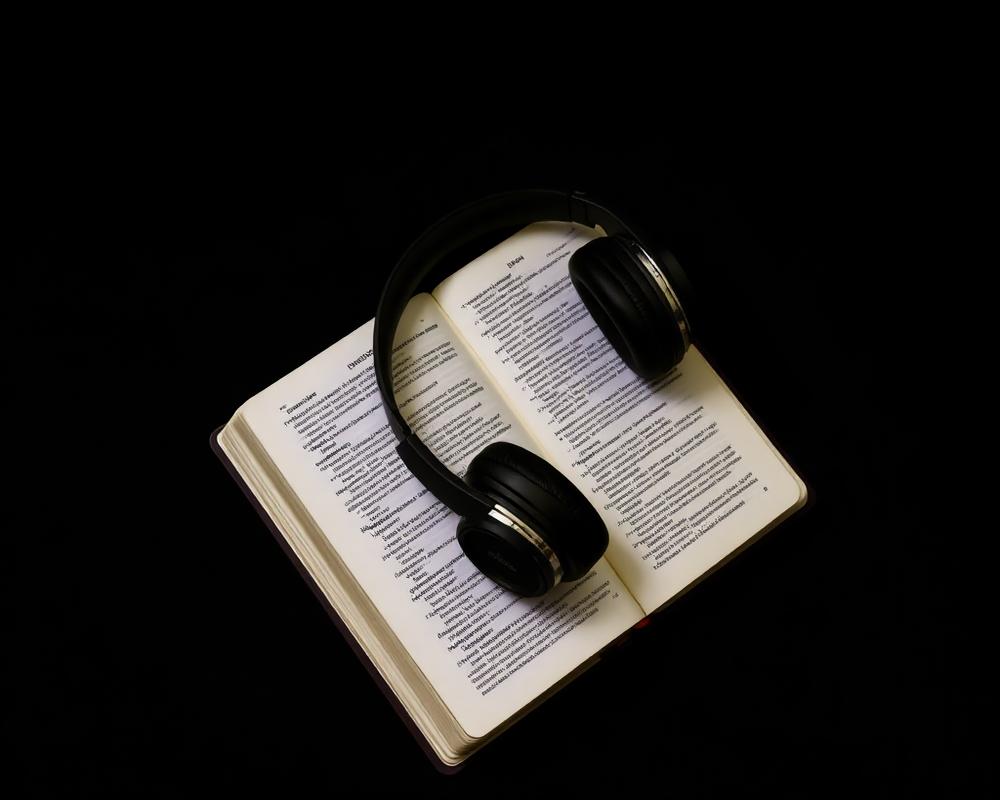 Headphones on a Bible